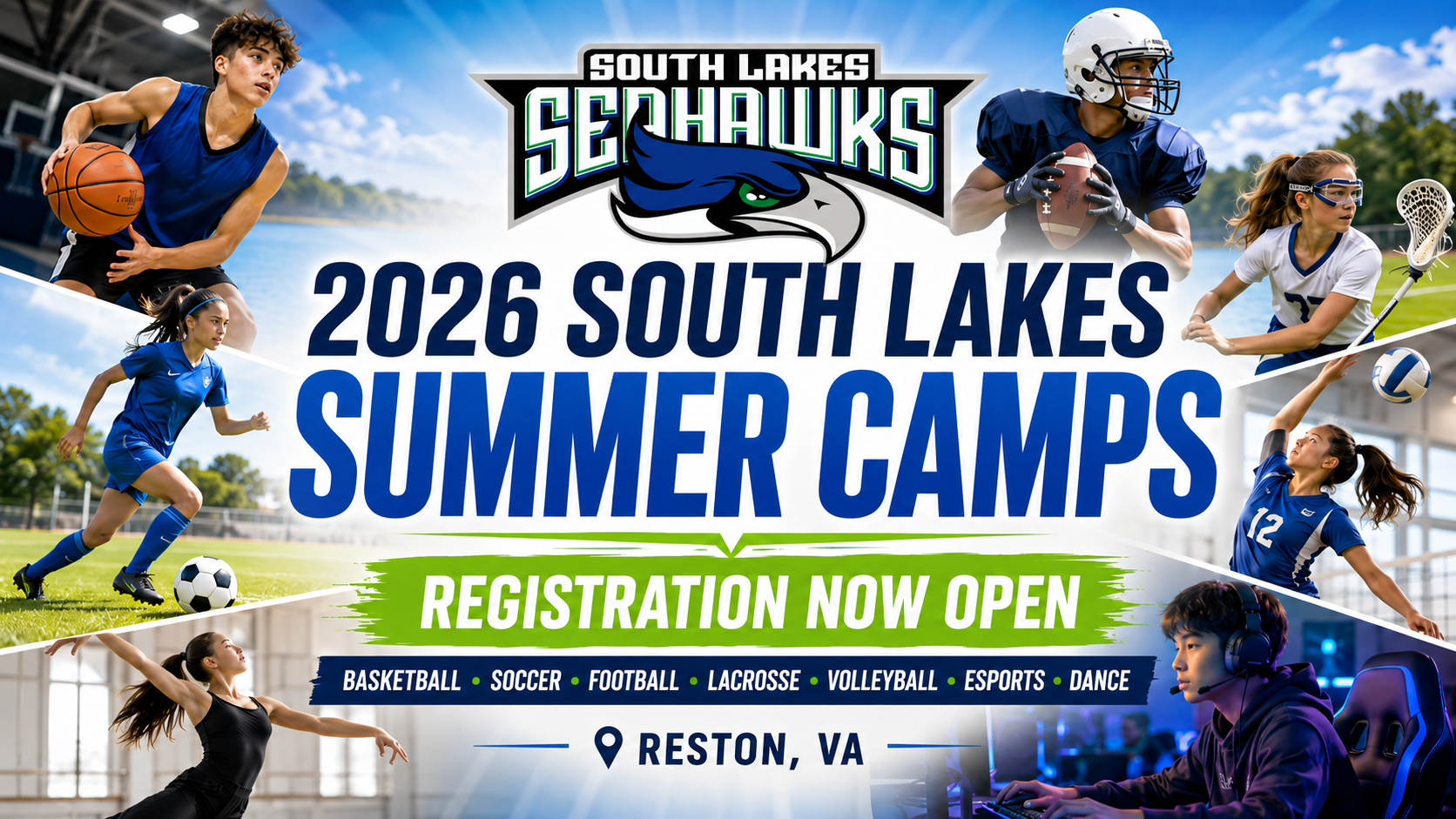 Registration is now open for 2026 South Lakes High School Summer Camps!
